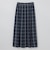 GREY LABEL プリーツチェックスカート