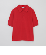 GREY LABEL リネンミックスニットポロ