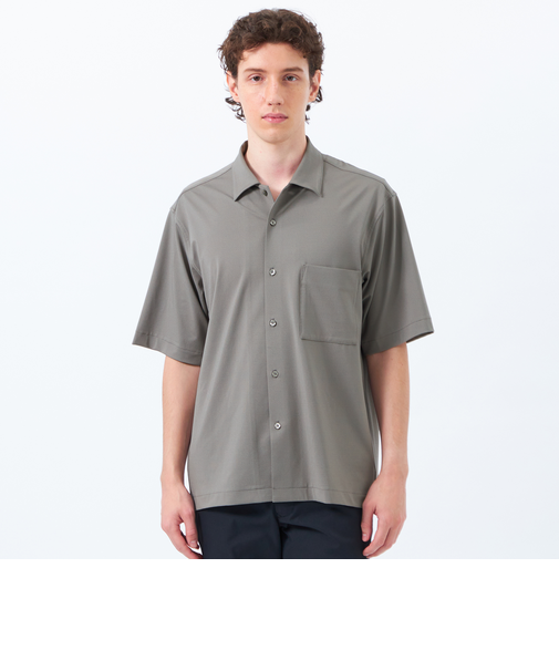 ドライフラットストレッチ ハイパーストレッチメッシュ オーバーサイズシャツ