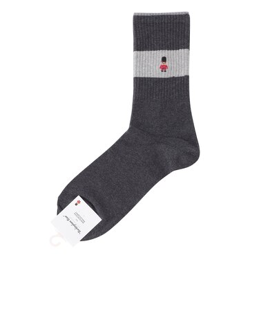 ライン×バッキンガムベアワンポイント  カジュアルソックス