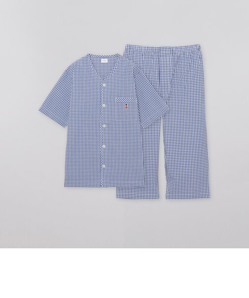 【WEB限定】サッカーチェック 半袖パジャマ