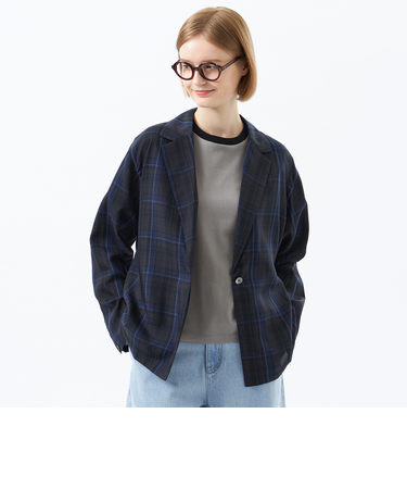 チェックシャツジャケット