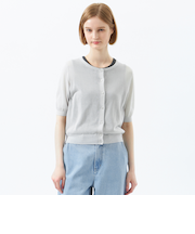 【Heavenly Sheer Knit】 ハーフスリーブカーディガン