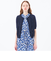 【Heavenly Sheer Knit】 ハーフスリーブカーディガン