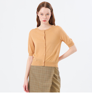 【Heavenly Sheer Knit】 ハーフスリーブカーディガン