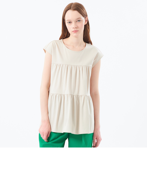 【WEB&一部店舗】ティアードスムースカットソー