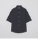 GREY LABEL コットンボイル 半袖カラーシャツ