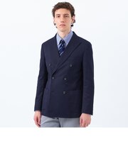 【WEB&一部店舗限定】トロッター ジャケット ダブルブレスト #000（ナンバーゼロ）バーズアイストレッチ リサイクル