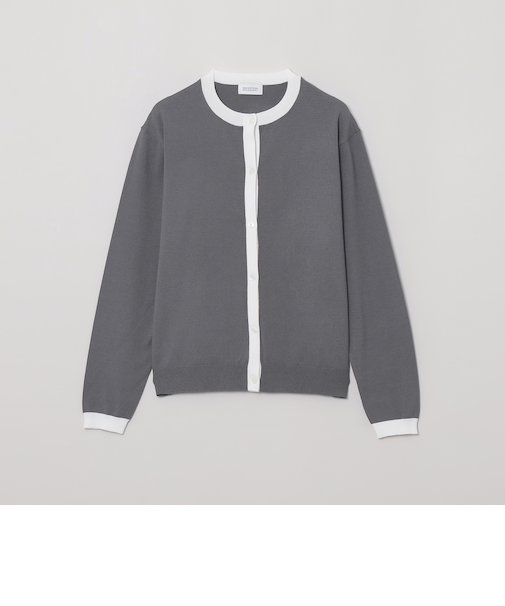 【WEB&一部店舗限定】バイカラーラインカーディガン