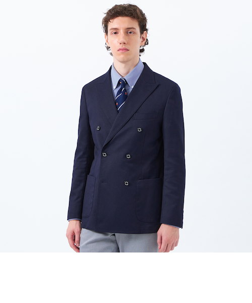 マッキントッシュフィロソフィー ナンバーゼロ トロッター セットアップ 紺 38 トロッター ジャケット#000（ナンバーゼロ）バーズアイ