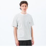 バッキンガムベア ランダムボーダー ワンポイントTシャツ