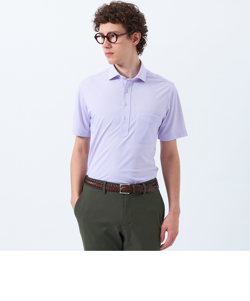 トロッター メランジ鹿の子 カッタウェイポロ