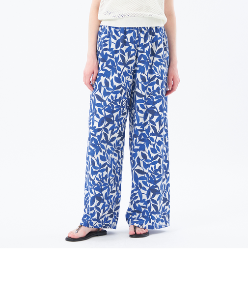 リーフプリントイージーパンツ