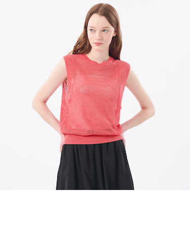 メッシュニットベスト