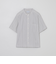 GREY LABEL ストライプバンドカラー半袖シャツ