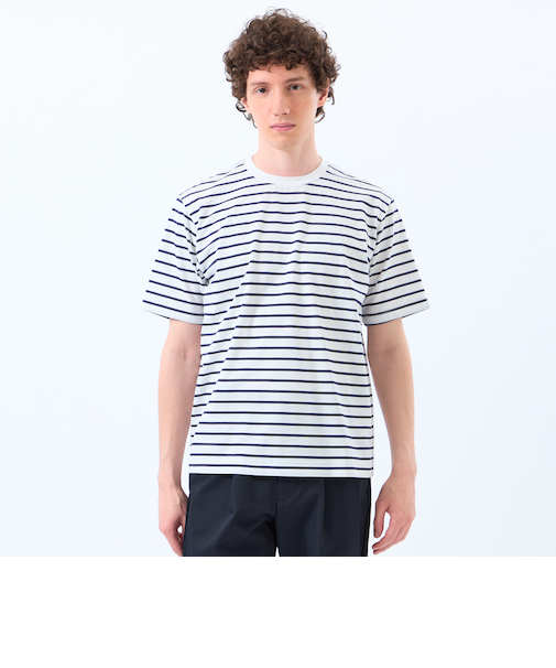 ポップコーンボーダー クルーネックTシャツ