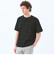 ポップコーンシャドーボーダー クルーネックTシャツ