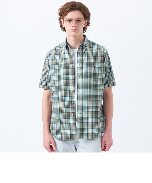 バッキンガムベア 半袖ボタンダウンシャツ 柄バリエーション