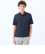 【TROTTER with FREEZE TECH】トロッター ボタンダウンポロシャツ　氷撃プリントトリコット