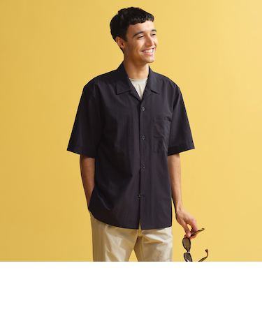 COOLDOTSミニリップ オープンカラーシャツ