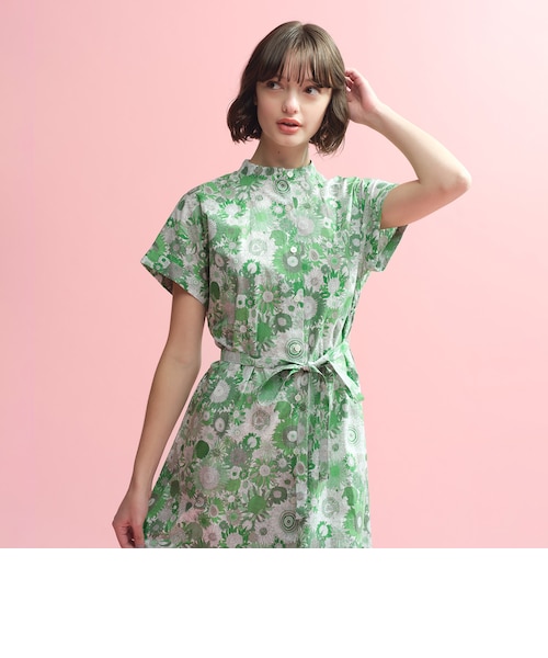 GREY LABEL リネンミックスバンドカラーワンピース｜マッキントッシュ