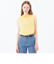 【Bi-color Knit Polo（バイカラーニットポロ）】ノースリーブ
