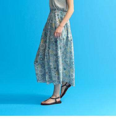 リバティギャザースカート