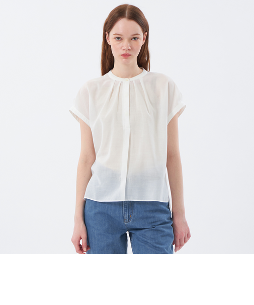 ドレープローンコンビブラウス