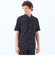 トロッター スクエアボタンダウンシャツ サッカーストライプ