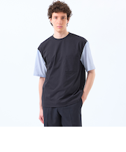 TEXBRID天竺×サッカー スリーブコンビTシャツ