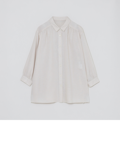 リネンミックスレギュラーカラーシャツ