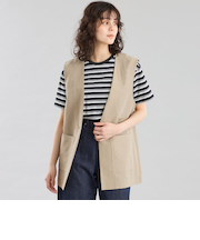 GREY LABEL リネンナイロンジレ