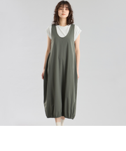 GREY LABEL テックジャージーコクーンワンピース