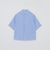 GREY LABEL ストライプショートスリーブレギュラーカラーシャツ