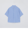 GREY LABEL ストライプショートスリーブレギュラーカラーシャツ