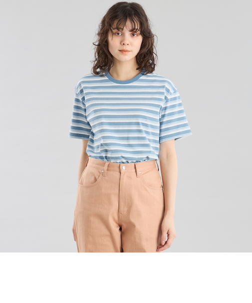 GREY LABEL マルチボーダーカットソー