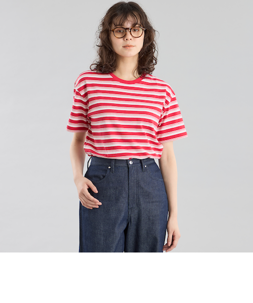 GREY LABEL マルチボーダーカットソー