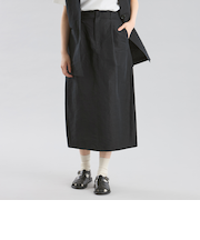 GREY LABEL リネンナイロンスカート