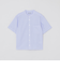GREY LABEL ストライプバンドカラーショートスリーブシャツ