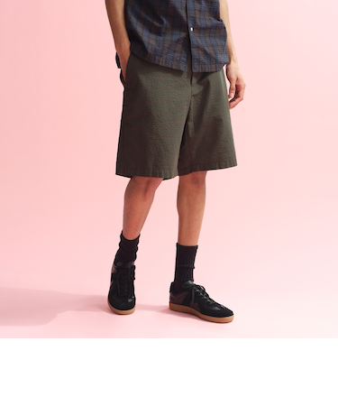 空羽サッカーチェック イージーショーツ