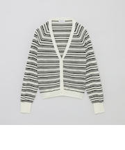 ブークレーボーダーVネックカーデ