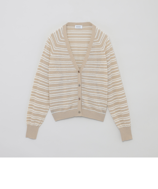 ブークレーボーダーVネックカーデ