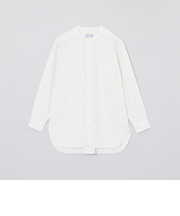 GREY LABEL ストライプバンドカラーシャツ