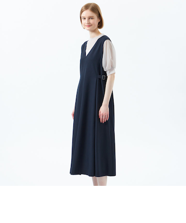 サイドベルテッドジャンパースカート