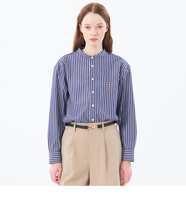 バッキンガムベア バンドカラーシャツ