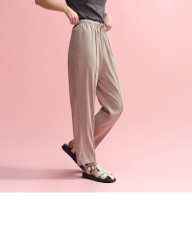 【Alby Easy Pants（アルビー イージーパンツ）】バックサテン