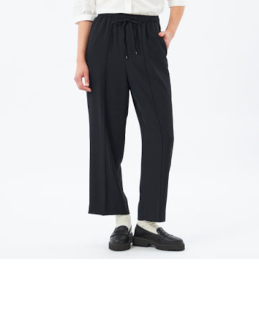 【Alby Easy Pants Wide（アルビー　イージーパンツ ワイド）】バックサテン