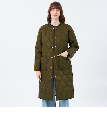 【WEB&一部店舗限定】キルティングロングコート