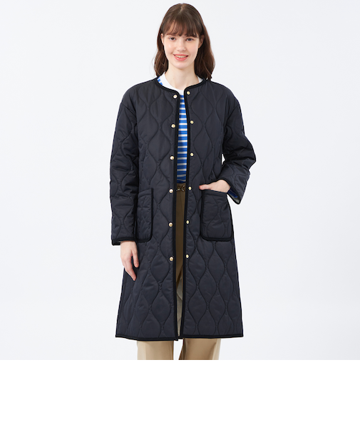 【WEB&一部店舗限定】キルティングロングコート