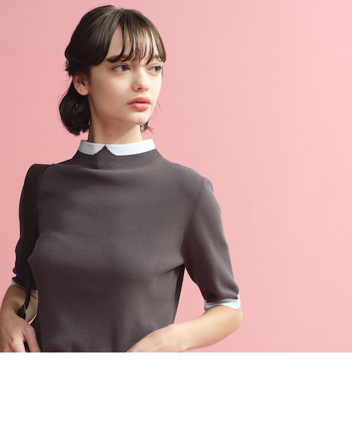 【2025年秋冬モデル】Cleric Collar Knit ハーフスリーブ